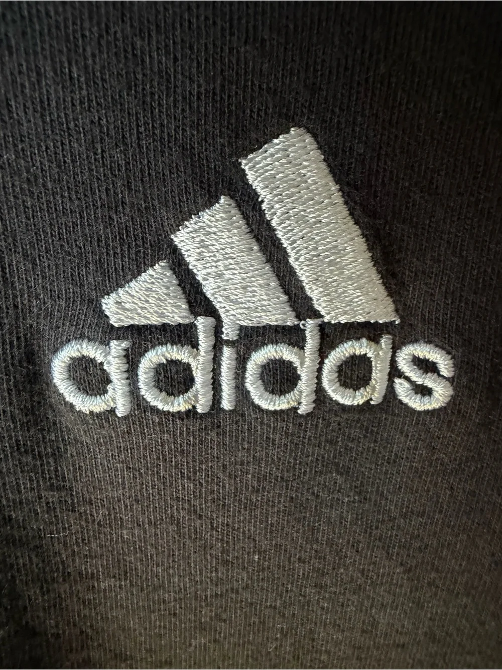 adidas black Short Sleeve Crew T-Shirt with White Logo